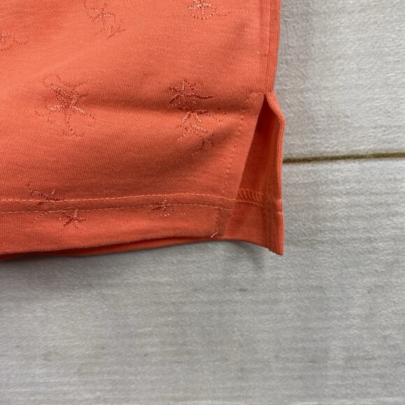 Bobbie Brooks Top Womens 18W 20W Coral Embroidered Tee Shirt Stretch Comfy NWT - Picture 7 of 8